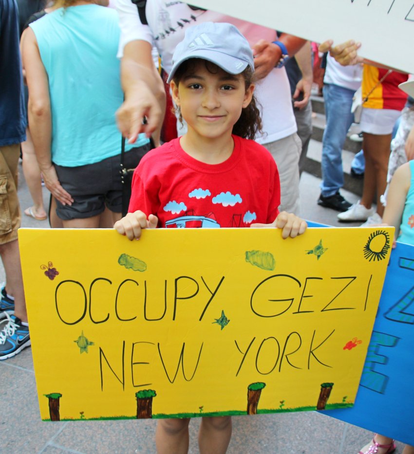 Occupy Wall Street protest in solidarity with Occupy Gezi, June 1.