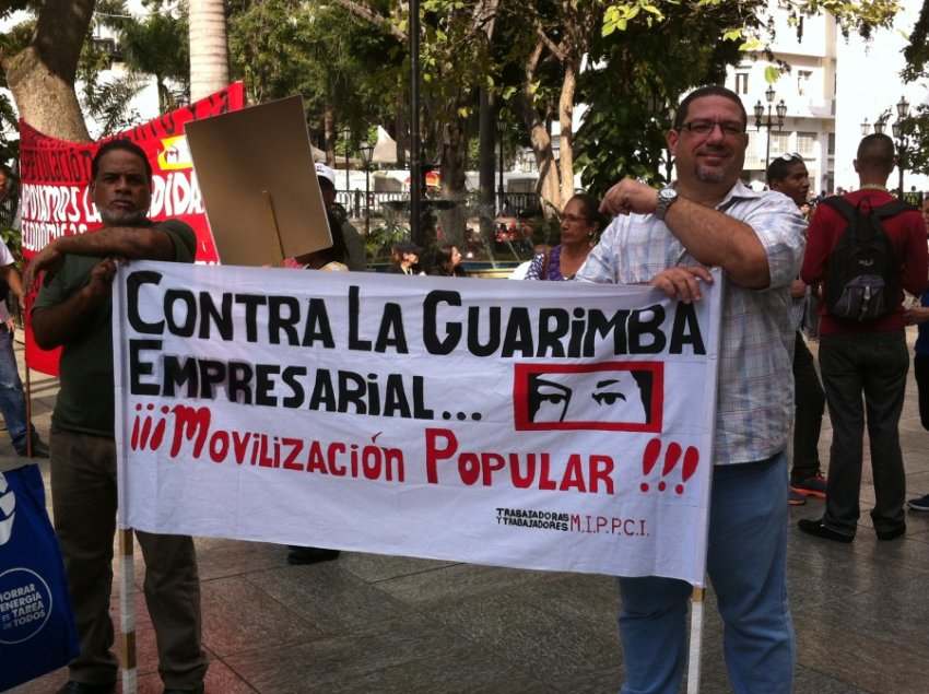 Protest against Guarimba, Caracas, January 21, 2015.