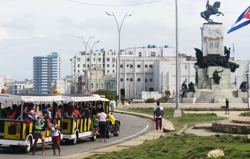 Creative transport in Havana Cuba