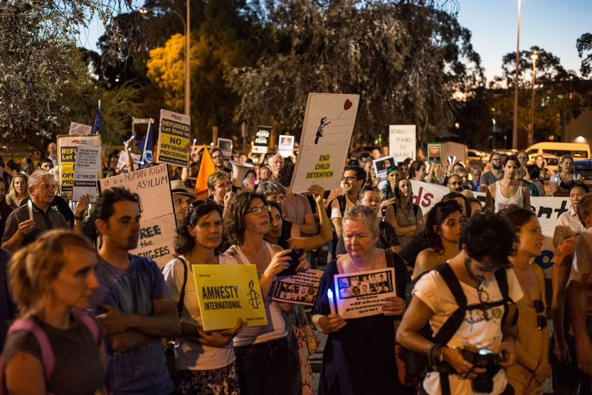 Let Them Stay rally, 2016 Perth.