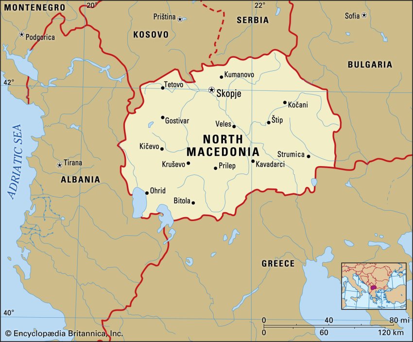 North Macedonia S Struggle To Join The EU Green Left   P19 North Macedonia Map 