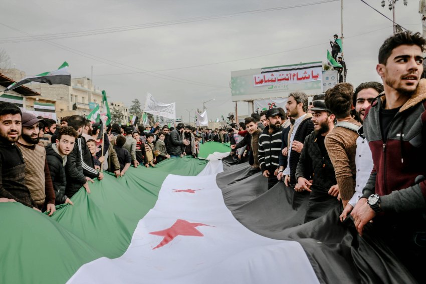 protest in Syria