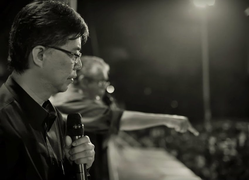 PKR MP Tian Chua at May 25 "Voice of the People 505" rally at Dataran Petaling Jaya.