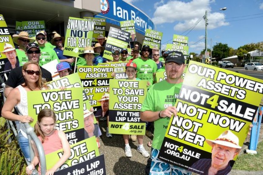 Queensland Not4Sale campaigners. 