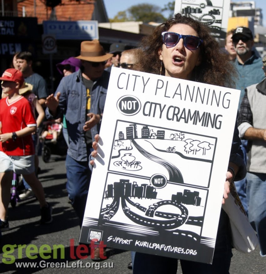 Protest against the proposed development at the old Absoe site on August 21 2016.