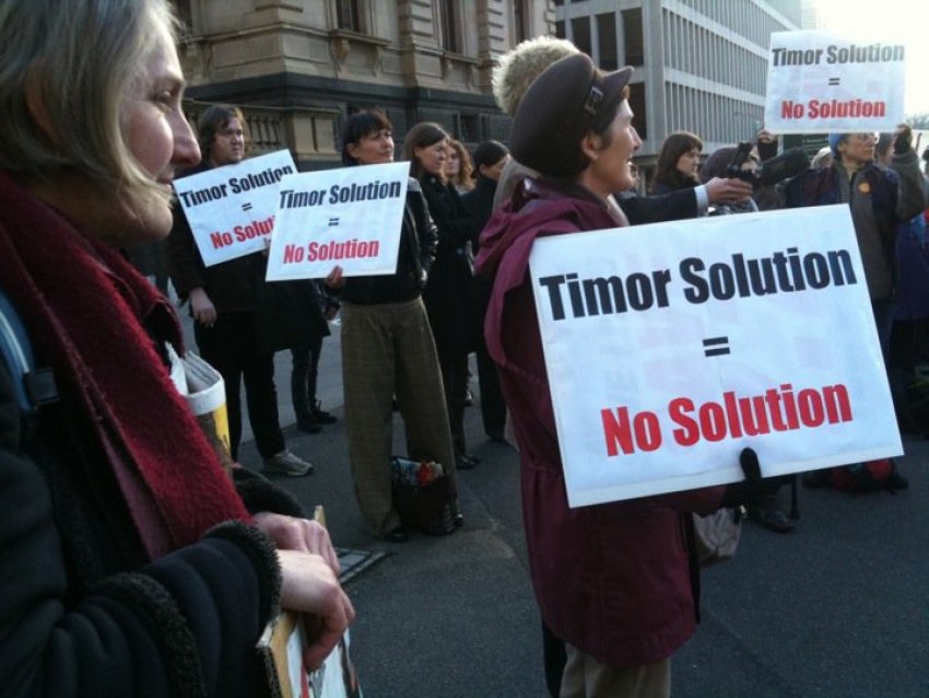 Action outside Treasury Building