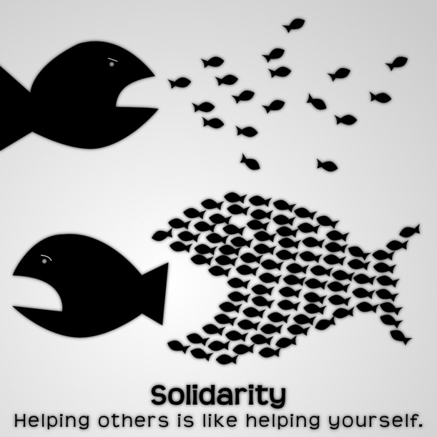 Solidarity graphic.