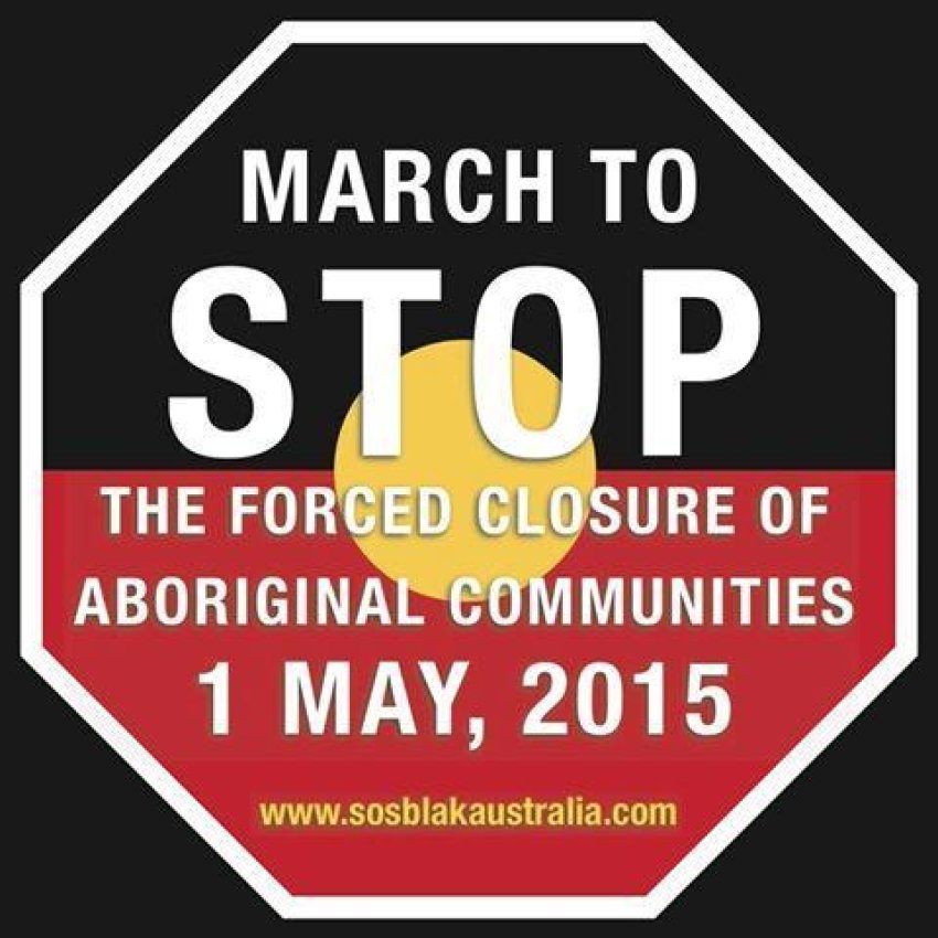 March to stop forced closure of Aboriginal communities graphic.