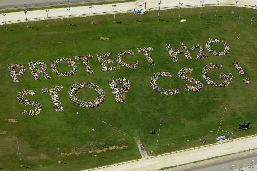 Stop CSG human sign