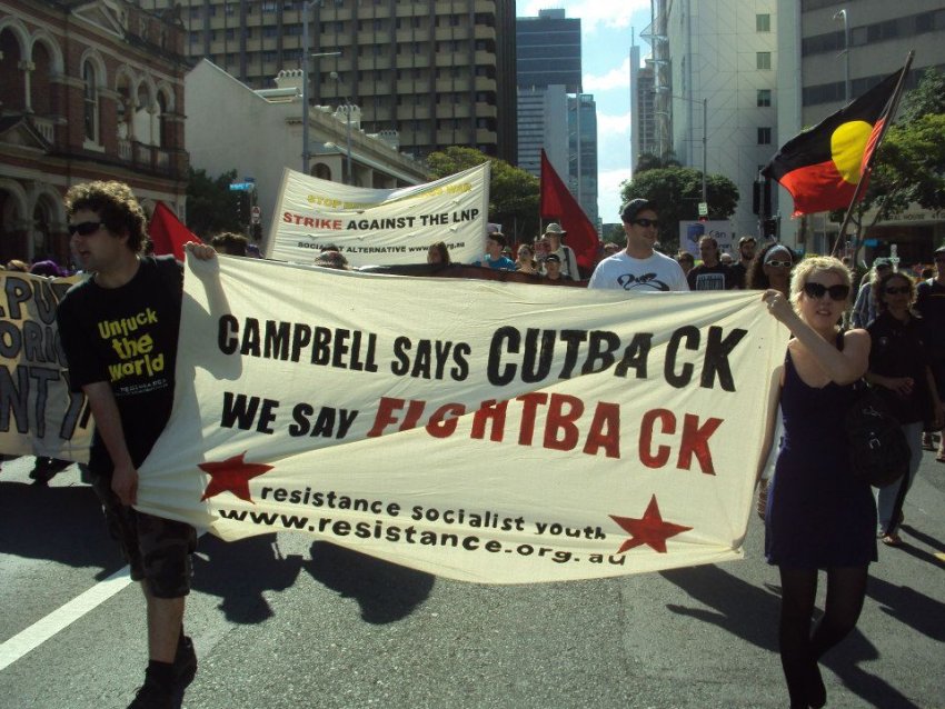 Queensland Uncut rally, Brisbane, September 22.