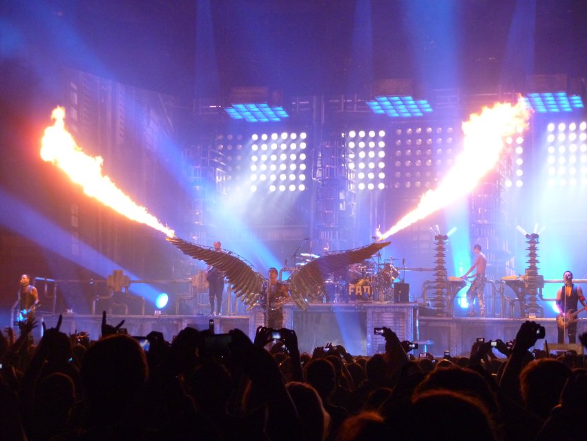 Rammstein live at Madison Square Garden.