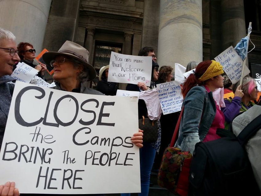 Refugee rights rally Adelaide Aug 2016