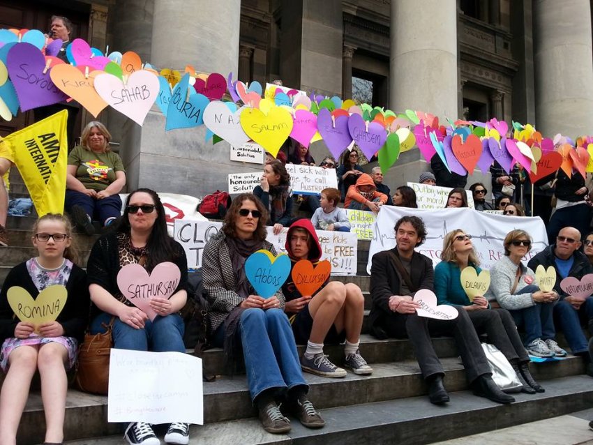 Refugee rights rally Adelaide Aug 2016