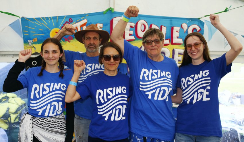 Rising Tide activists at the People's Blockade