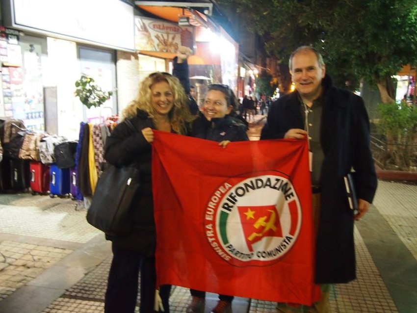 Italian solidarity activists.