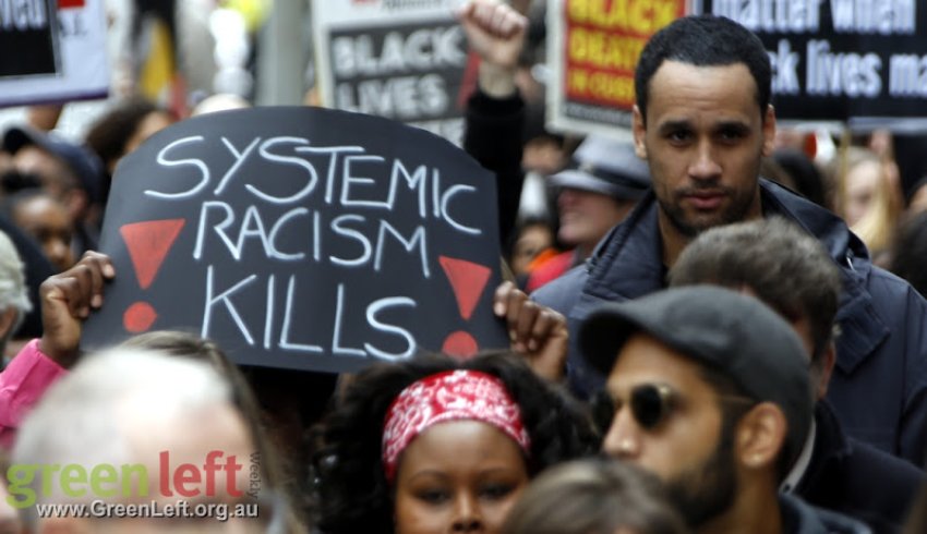 Black Lives Matter rally and march, Perth July 23 2016.