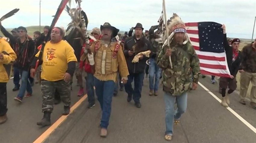 Protesters at Standing Rock. Many groups have stood with Standing Rock, from Black Lives Matter, the major environmental groups, to Palestinian youth and many more.