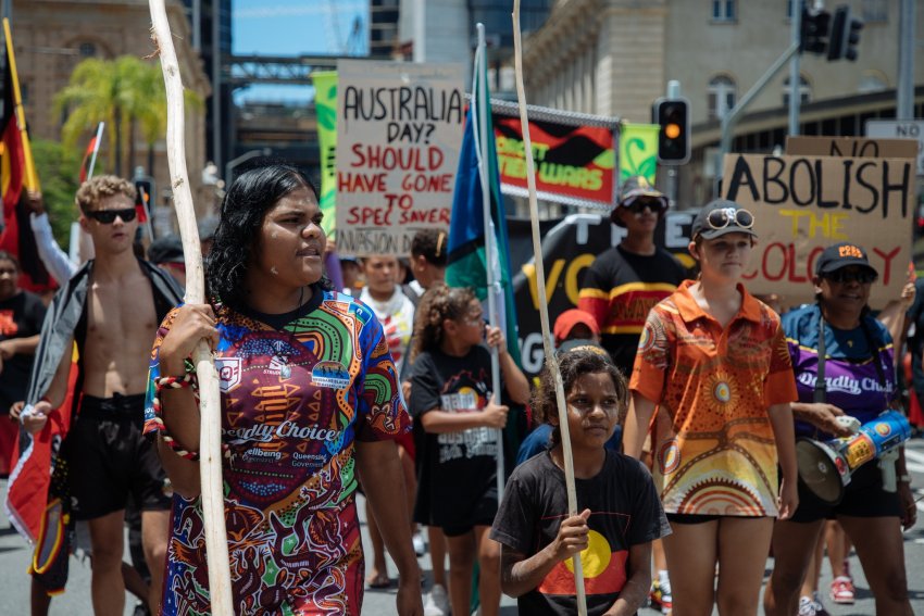 Brisbane Invasion Day rally