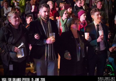 Perth vigil for Orland. Photos by Marziya Mohammedali.