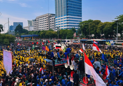 protest in Jakarta