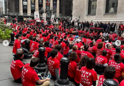 Protest outside the NYSE