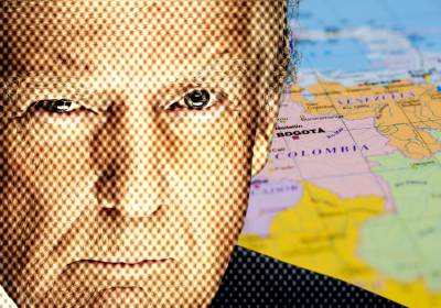 Trump and map of Latin Am