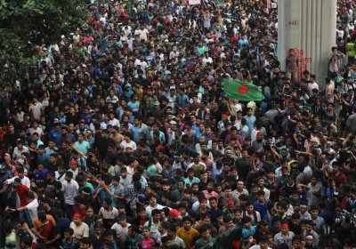 mass protest in Bangladesh