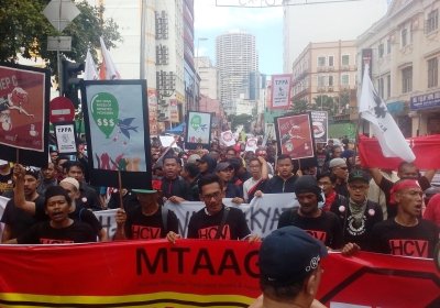 Malaysians reject TPPA rally, Kuala Lumpur, Janurary 23, 2016.