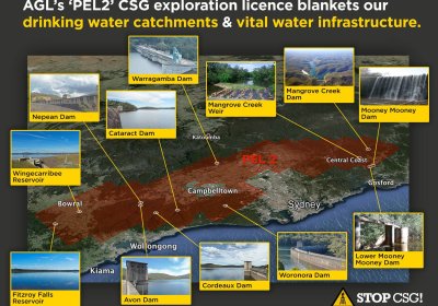 AGLs 'PEL2'' CSG exploration license infographic.