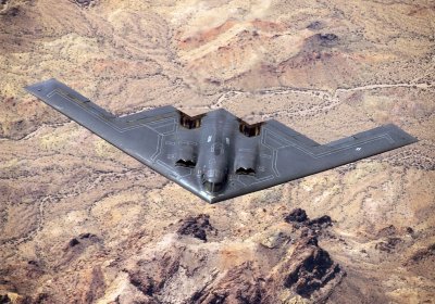 A US B-2 stealth bomber