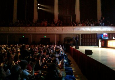 The crowd at the 'Moment of Truth' meeting, September 15.