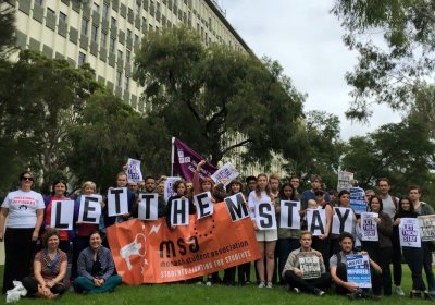 Campaign #LetThemStay Monash University.