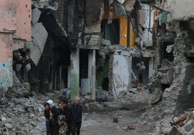 Destruction caused by Turkish military in Diyarbakır (Amed), Turkish Kurdistan (Bakur), February 20.