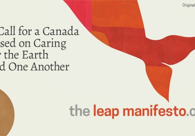 Leap Manifesto original art by Julie Flett.