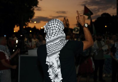 Palestine solidarity rally in Magan-djin/Brisbane, September 20