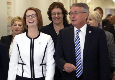 Prime Minister Julia Gillard before last month's leadership spill.