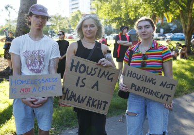 Musgrave Park housing action, March 16