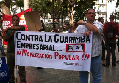 Protest against Guarimba, Caracas, January 21, 2015.