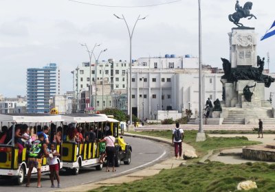 Creative transport in Havana Cuba