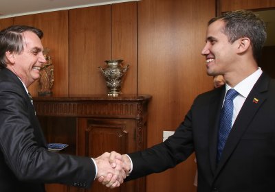 Juan Guaidó meets former Brazillian President Jair Bolsonaro
