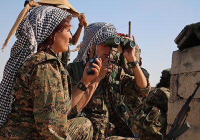 YPJ fighters defending Kobanê, June 26, 2015.