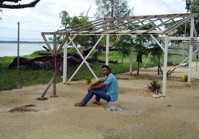 Refugee Aladdin Sisalem (pictured) spent 10 months alone on Manus Island.