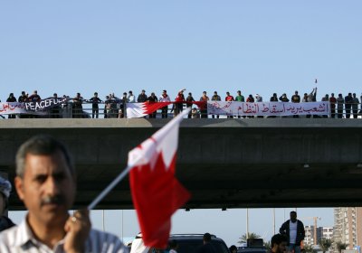 Anti-government protests in Bahrain, 2011.