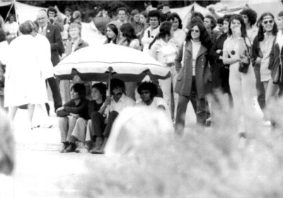 The original Aboriginal Tent Embassy in 1972. Photo: Noel Hazard.