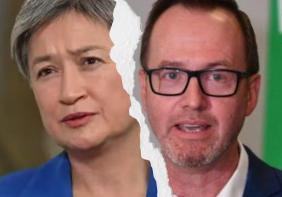Foreign affairs minister Penny Wong and Greens spokesperson David Shoebridge