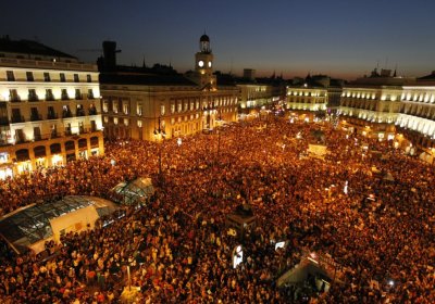 Huge protest in Madrid