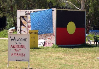 The Aboriginal tent embassy.
