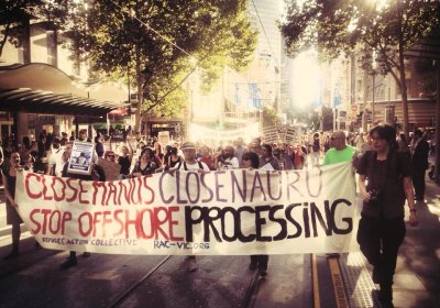 Hundreds rallied in Melbourne to close Manus, close Nauru and stop offshore detention.