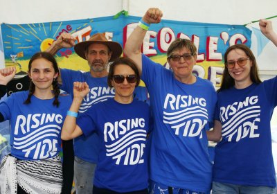 Rising Tide activists at the People's Blockade