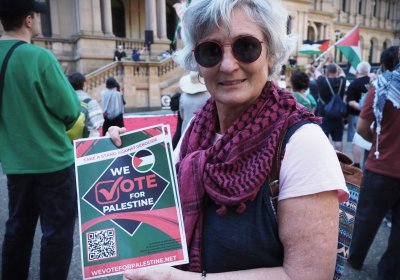 we vote for palestine 